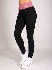 Pineapple Black Contrast Band Leggings - Image 4 of 5