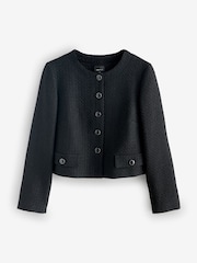 Black Button Through Blazer - Image 1 of 1