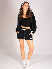 Pineapple Black Retro Shorts - Image 1 of 6