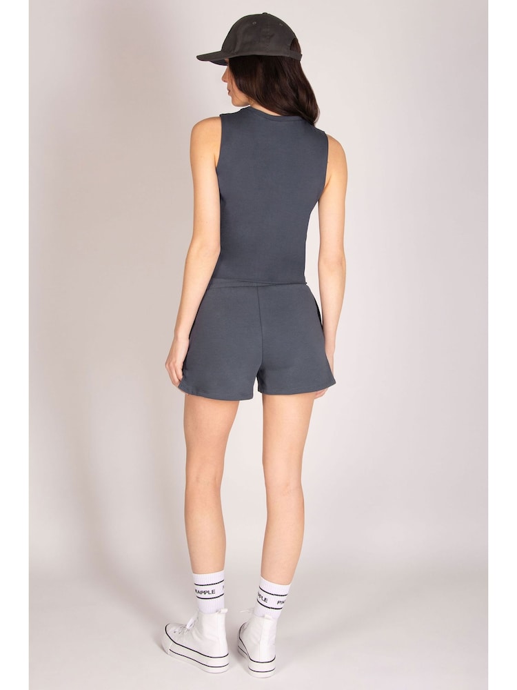 Pineapple Grey Sleeveless Crop T-Shirt - Image 2 of 6