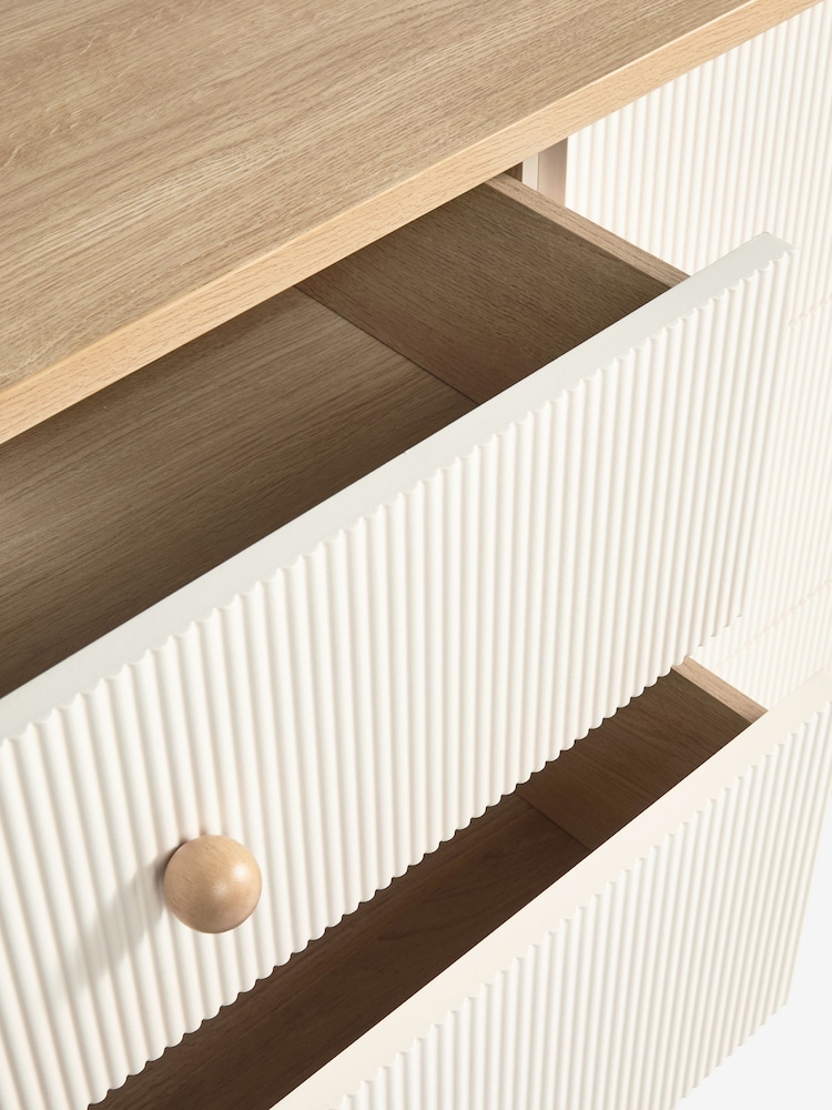 Natural Cream Kids Hutton Super Wide Chest of Drawers - Image 4 of 4 Natural Cream Kids Hutton Super Wide Chest of Drawers - Image 4 of 4