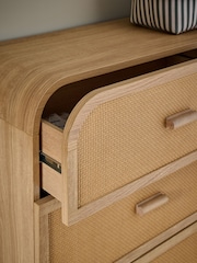 Rattan Felix Kids 6 Drawer Wide Chest of Drawers - Image 2 of 7