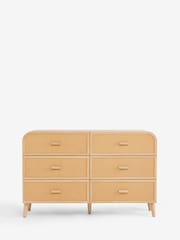 Rattan Felix Kids 6 Drawer Wide Chest of Drawers - Image 3 of 7