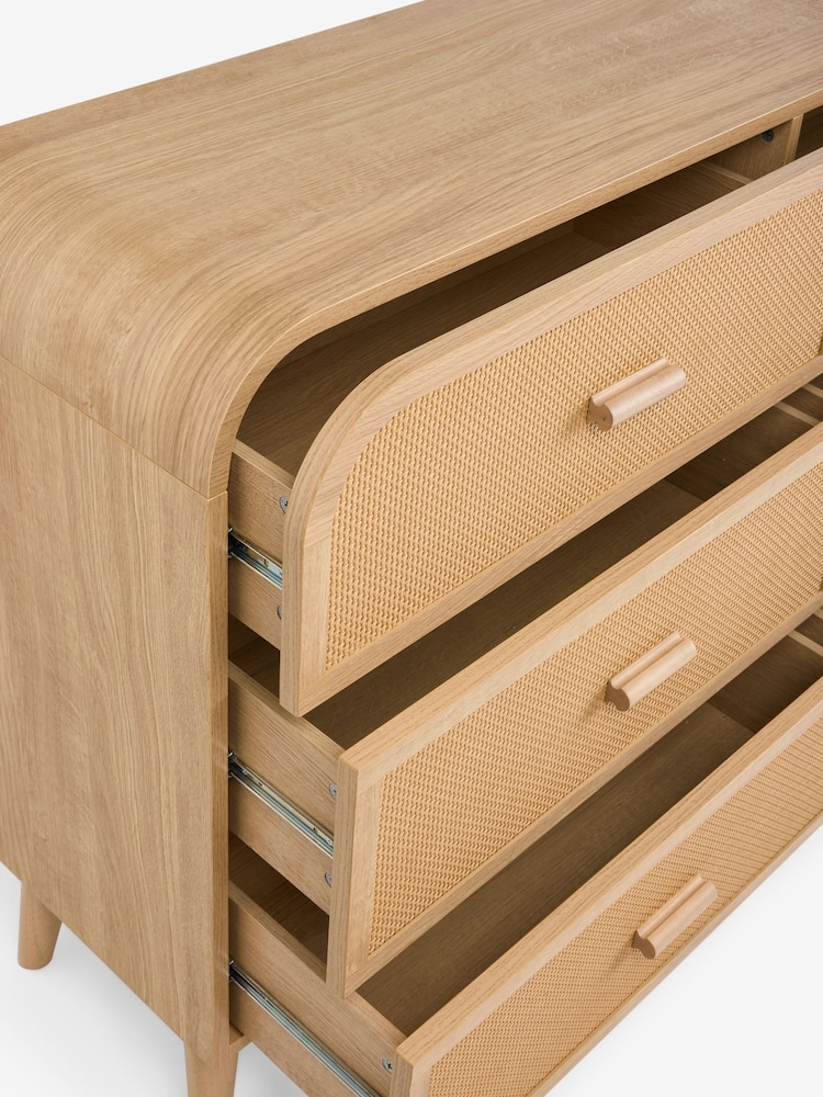 Rattan Felix Kids 6 Drawer Wide Chest of Drawers - Image 7 of 7