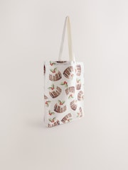 Print Christmas Pudding Shopper Bag - Image 1 of 5