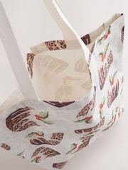 Print Christmas Pudding Shopper Bag - Image 2 of 5