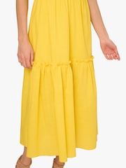 Adrianna By Adrianna Papell Yellow Ruffle Dress - Image 6 of 6