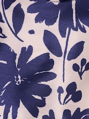 Adrianna Papell Blue Combo Printed Ankle Dress - Image 3 of 6