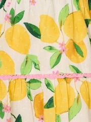 Adrianna By Adrianna Papell Yellow Printed Short Dress - Image 3 of 7