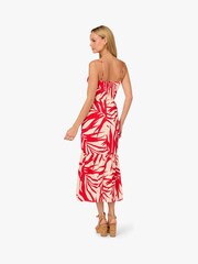 Adrianna By Adrianna Papell Red Printed Dress - Image 3 of 6