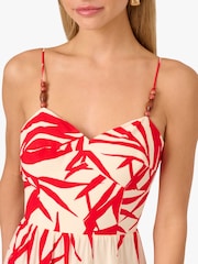 Adrianna By Adrianna Papell Red Printed Dress - Image 5 of 6