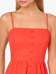 Adrianna By Adrianna Papell Pink Solid Tiered Dress - Image 5 of 6