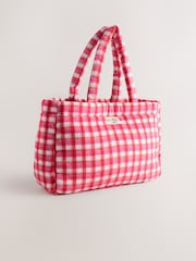 Pink Gingham Shoulder Bag - Image 1 of 5