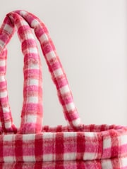 Pink Gingham Shoulder Bag - Image 4 of 5