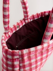 Pink Gingham Shoulder Bag - Image 5 of 5