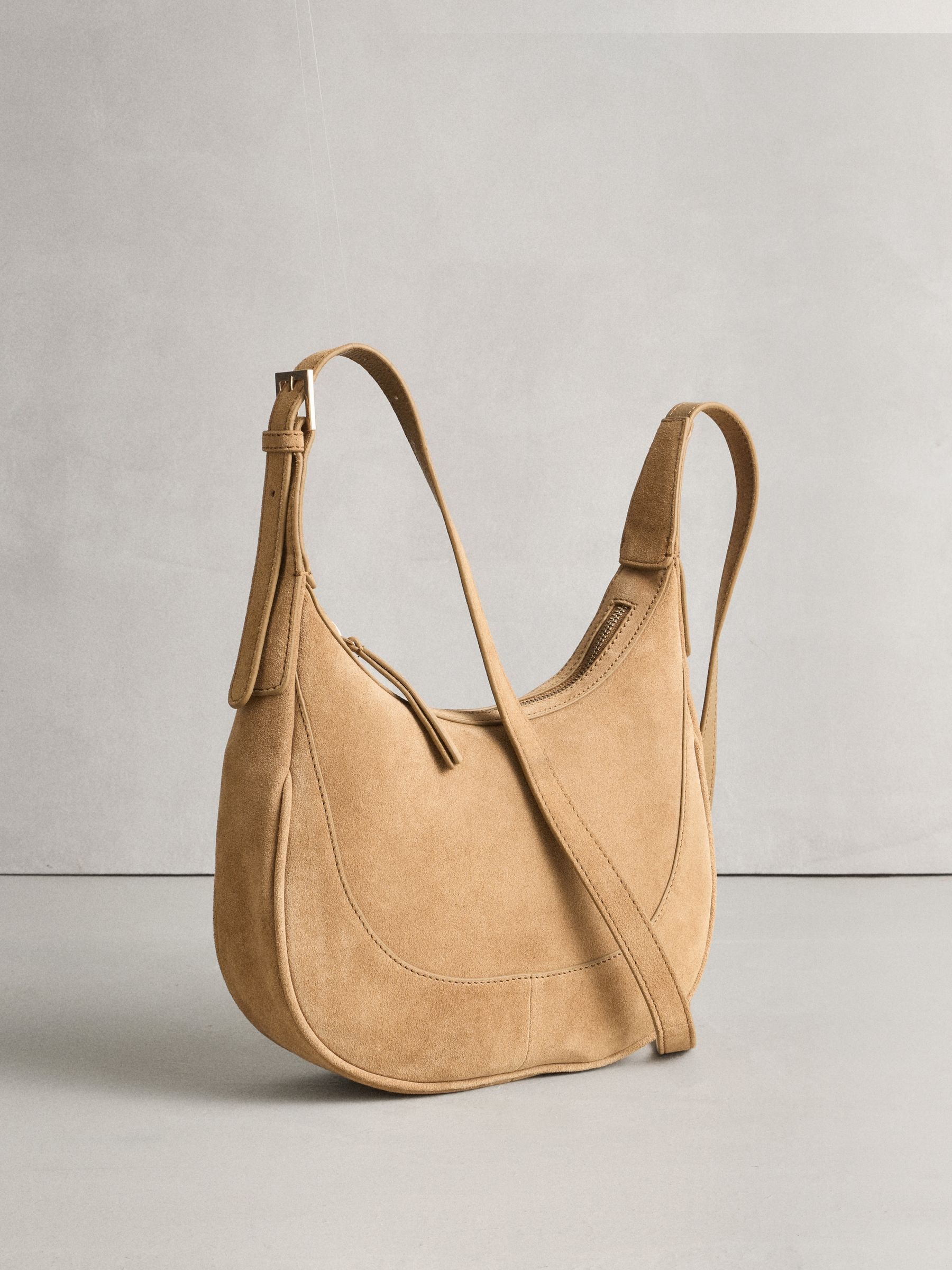 Buy Tan Brown Leather Scoop Cross-Body Bag from the Next UK online