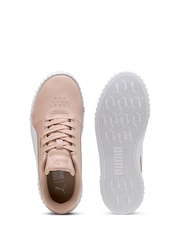 Puma Pink Kids Youth Carina 3.0 Sneakers - Image 4 of 6