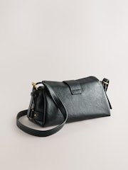 Black Charm Cross-Body Buckle Bag - Image 2 of 6