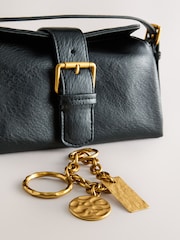 Black Charm Cross-Body Buckle Bag - Image 3 of 6