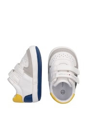 Tommy Hilfiger White Colour-Blocked Logo Trainers - Image 3 of 5