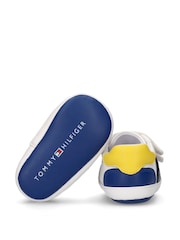 Tommy Hilfiger White Colour-Blocked Logo Trainers - Image 4 of 5