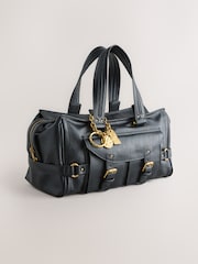 Black Charm Buckle Hand Held Bag - Image 1 of 5