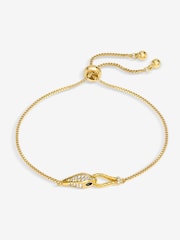 Jon Richard Gold Tone Snake Effect Toggle Bracelet - Image 1 of 1