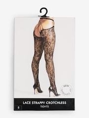 Колготки без бретелек Ann Summers Lace Strappy Crotchless Tights - Изображение 2 из 2