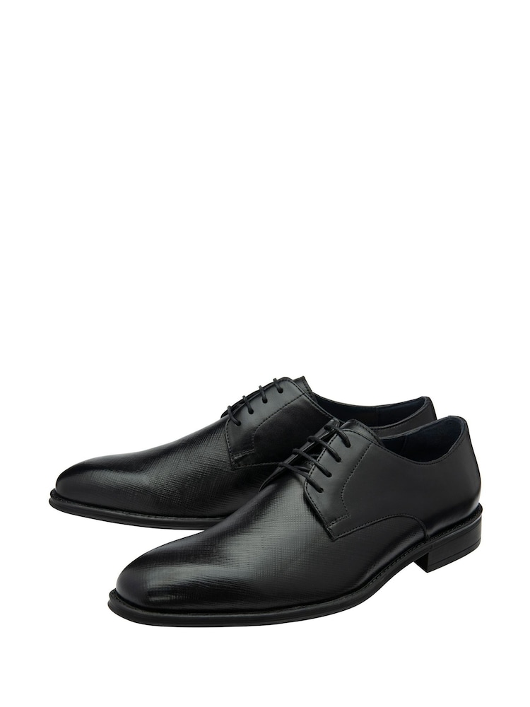 Lotus Black Lace-Up Formal Shoes - Image 2 of 4