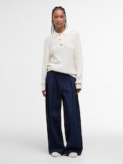 Barbour Cream Evie Knitted Jumper - Image 2 of 7