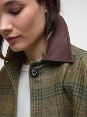 Barbour® Green Flax Lily Wool Cape - Image 6 of 8