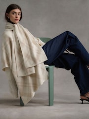 Barbour® Cream Vienna Knitted Cape - Image 9 of 11