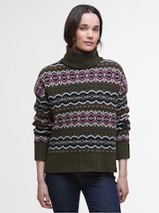 Barbour® Green Helen Knitted Jumper - Image 1 of 6