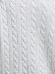 Barbour® White Belford Knitted Jumper - Image 7 of 8