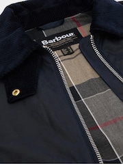 Barbour® Blue Kearton Wax Jacket - Image 10 of 11
