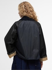 Barbour® Blue Kearton Wax Jacket - Image 6 of 11