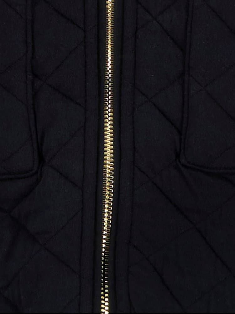 Barbour® International Black Katya Sweat Bomber Jacket - Image 7 of 7 Barbour® International Black Katya Sweat Bomber Jacket - Image 7 of 7