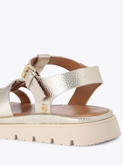 Carvela Comfort Gold Pavilion T Bar Sandals - Image 3 of 3