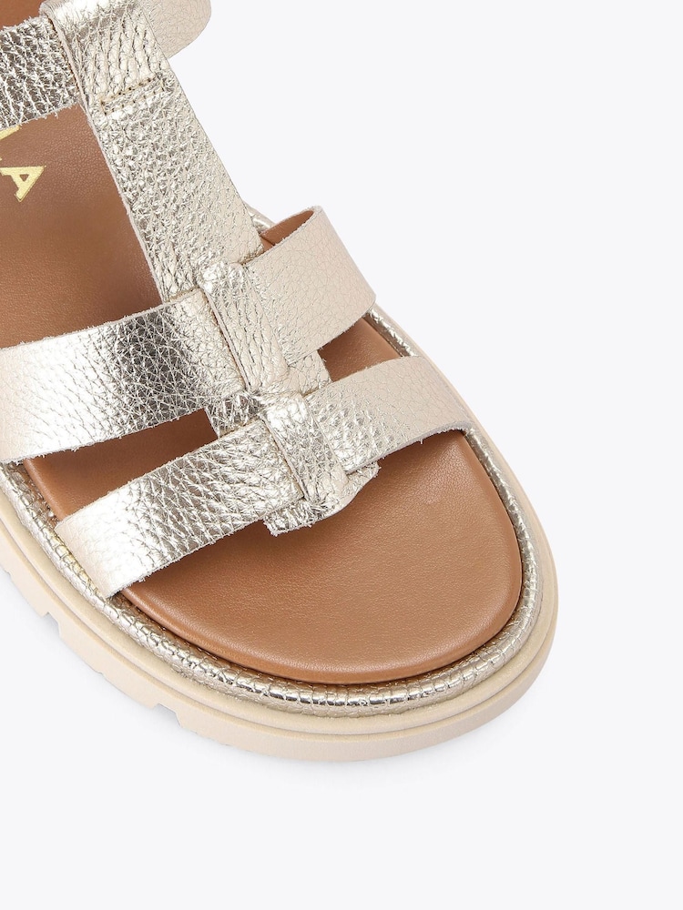 Carvela Gold Comfort Pavilion T-Bar Sandals - Image 5 of 5 Carvela Gold Comfort Pavilion T-Bar Sandals - Image 5 of 5