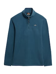 Superdry Blue Half Zip Polar Fleece - Image 4 of 5