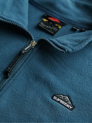 Superdry Blue Half Zip Polar Fleece - Image 5 of 5