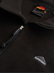 Superdry Black Full Zip Polar Fleece - Image 6 of 6