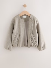 Gris - Bubble Hem Jacket With Wool (6-14yrs) - Imagen 3 de 5