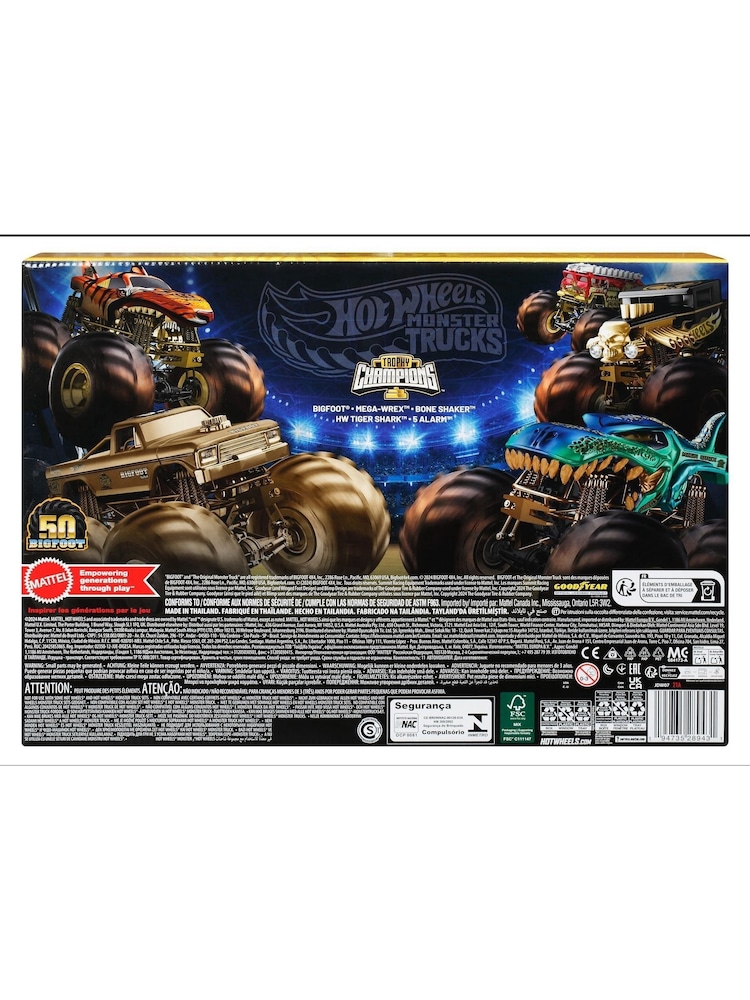 Mattel Games Hot Wheels Monster Trucks Trophy Champions Collection Multipack - Image 2 of 2