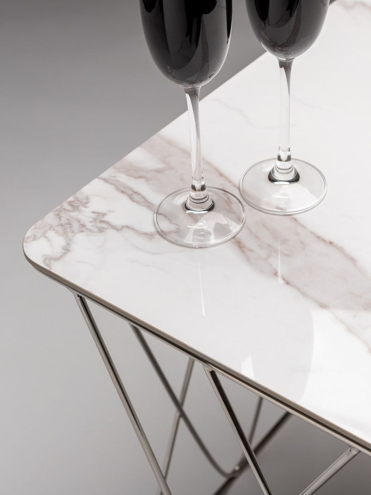 Centrepiece White Portofino Side Table - Image 2 of 4