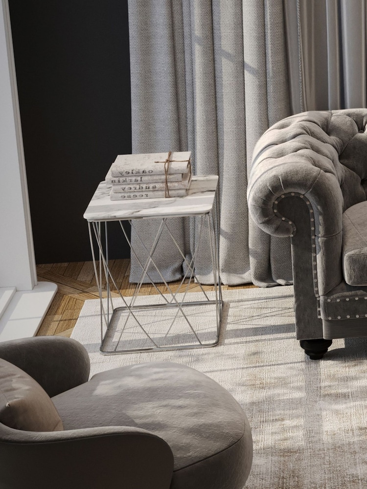 Centrepiece White Portofino Side Table - Image 4 of 4
