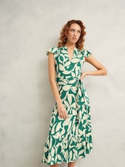 Hobbs Green Petite Nadine Dress - Image 1 of 4