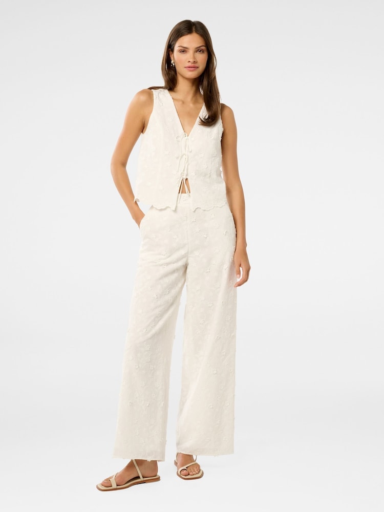 Forever New White Colette Broderie Top - Image 2 of 5