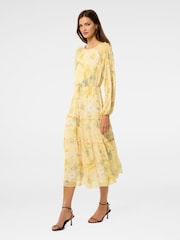 Forever New Gold Wendy Waist Tie Midi Dress - Image 4 of 4