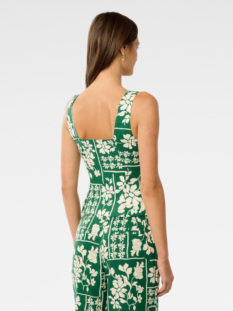 Forever New Green Miley Square Neck Waistcoat - Image 2 of 5